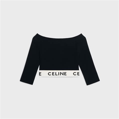 celine athletic knit crop top|KNITWEAR WOMEN .